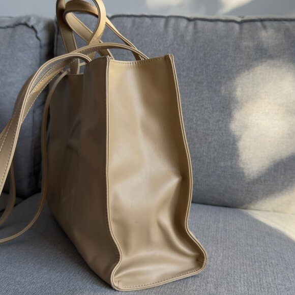 TELFAR Cream Medium Shopping Bag - Picture 3 of 10
